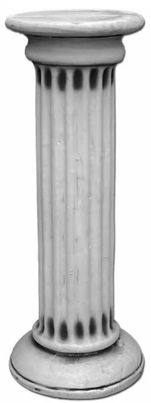 Casa Padrino pilastro barocco grigio Ø 35 x A. 90 cm - Magnifica pilastro da giardino barocco - Pilastro decorativa da giardino - Accessori decorativi per giardini e terrazze barocchi Begrenztes Angebot