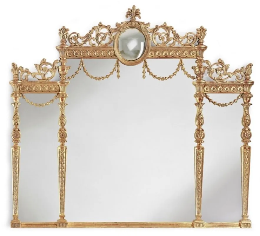 Jetzt Bestellen Casa Padrino specchio barocco di lusso oro - Specchio da parete in stile barocco italiano fatto a mano - Mobili di lusso in stile barocco - Magnifici mobili barocchi - Fatto in Italia