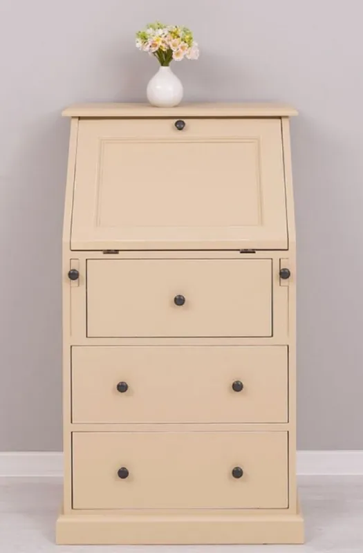 Casa Padrino segretaria cassettone in stile country beige 65 x 45 x A. 110 cm - Armadio in legno massello con 5 cassetti - Mobile in legno massello - Mobile in stile country Letzte Chance