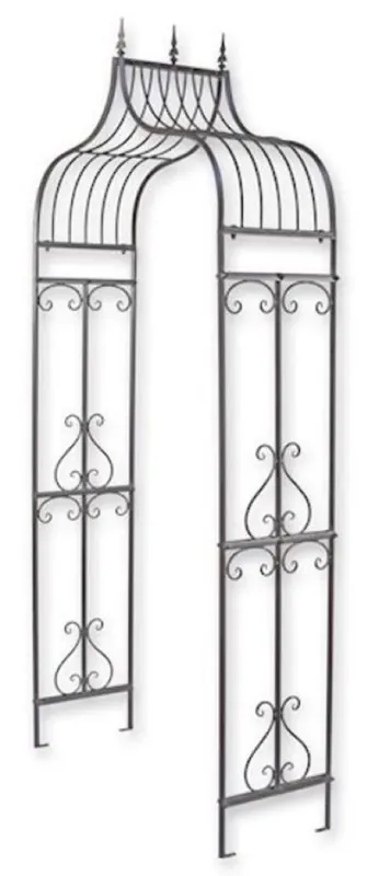 Casa Padrino arco per rose Art Nouveau 117 x 40 x A. 242 cm - Arco per fiori in metallo - Arco per piante nostalgico - Accessori per la Decorazione del Giardino Barocco & Art Nouveau Preis Gesenkt