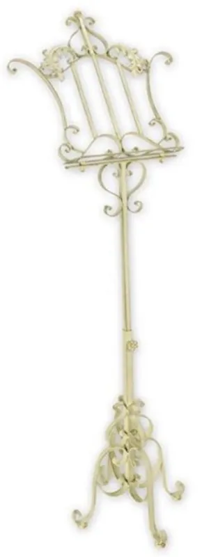 Neuheit Casa Padrino leggio Art Nouveau crema bianco 54 x 40 x A. 120 cm - Elegante leggio in metallo Art Nouveau - Accessori decorativi Barocco & Art Nouveau - Mobili Barocco & Art Nouveau