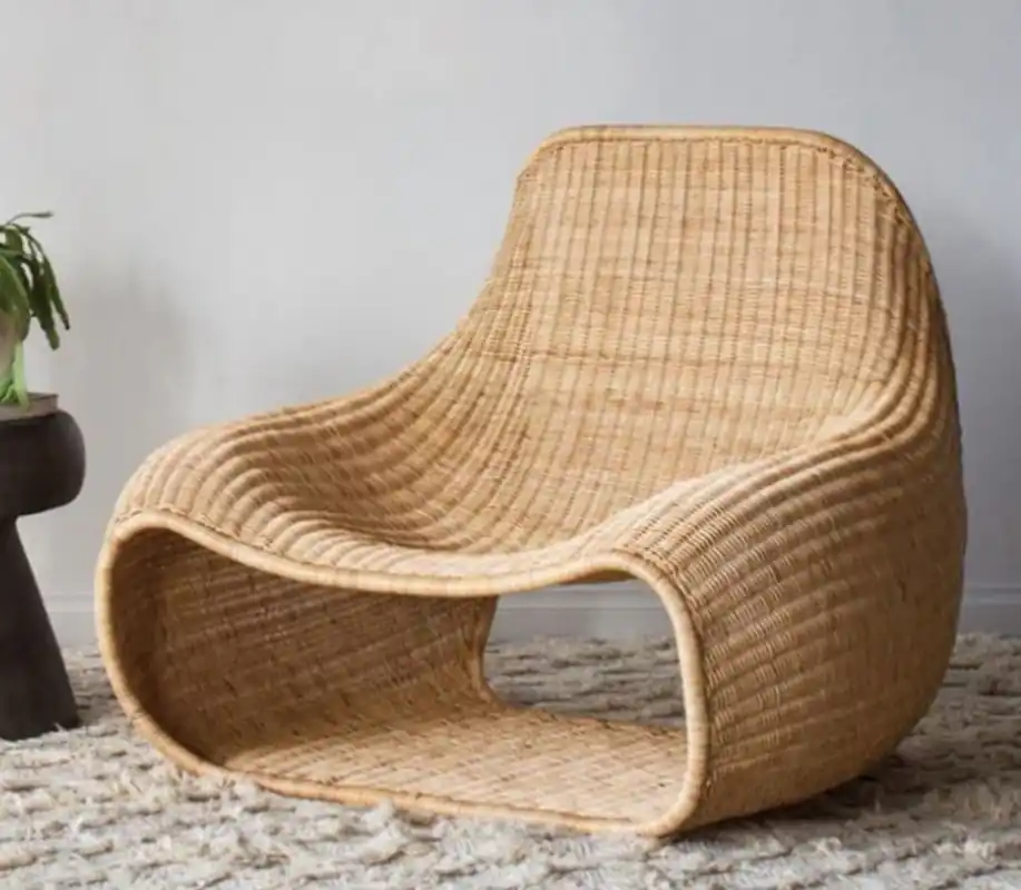 Casa Padrino Poltrona da Giardino di Lusso Naturale 104 x 89 x A. 85 cm - Poltrona in Rattan - Mobili in Rattan - Mobili da Giardino e Terrazzo - Qualità di Lusso - Fatto in Italia Saisonangebot