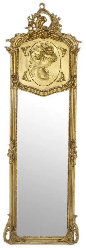 Casa Padrino specchio barocco oro antico 55 x A. 175 cm - Specchio da parete fatto a mano in stile antico - Specchio guardaroba - Specchio soggiorno - Mobili Barocchi - Nobile e Magnifico Sofort Bestellen