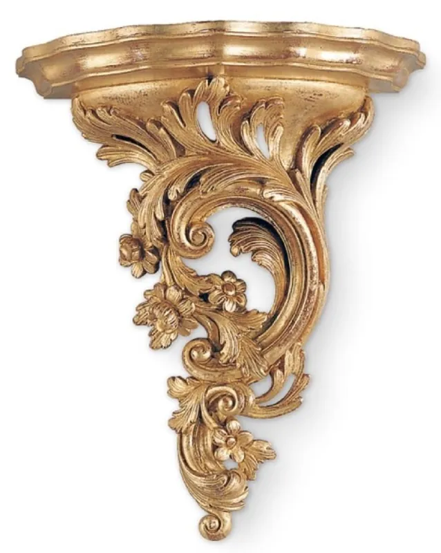 Casa Padrino consolle da parete barocco di lusso oro antico - Magnifica consolle decorativa da parete in legno massello stile barocco - Mobili barocchi - Qualità di lusso - Fatto in Italia Schneller Versand