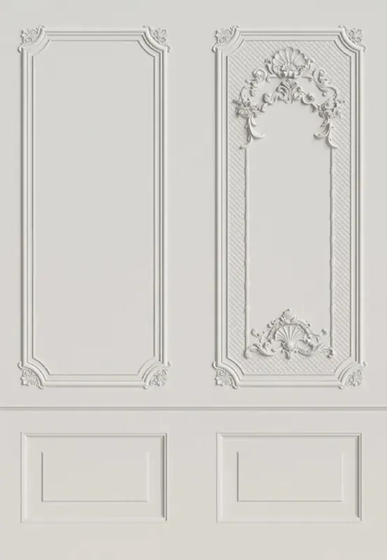 Casa Padrino carta da parati in tessuto non tessuto barocco di lusso grigio - Carta da parati per soggiorno in stile barocco con motivo stucchi elegante - Decorazione murale in stile barocco Preis Gesenkt