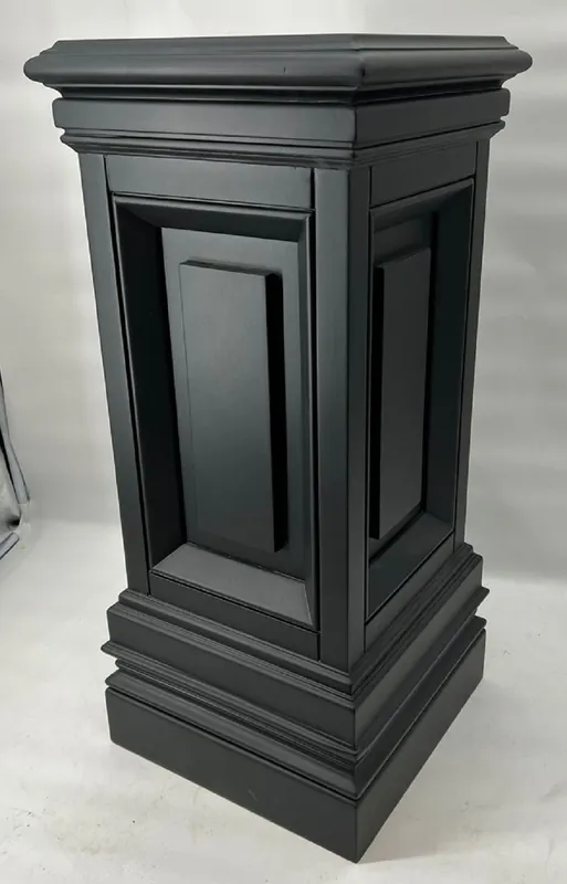Billig Casa Padrino colonna decorativa di lusso in mogano 33 x 33 x A. 80 cm - Colonna quadrata in legno massello - Colonna vegetale - Colonna decorativa del soggiorno - Mobili di lusso