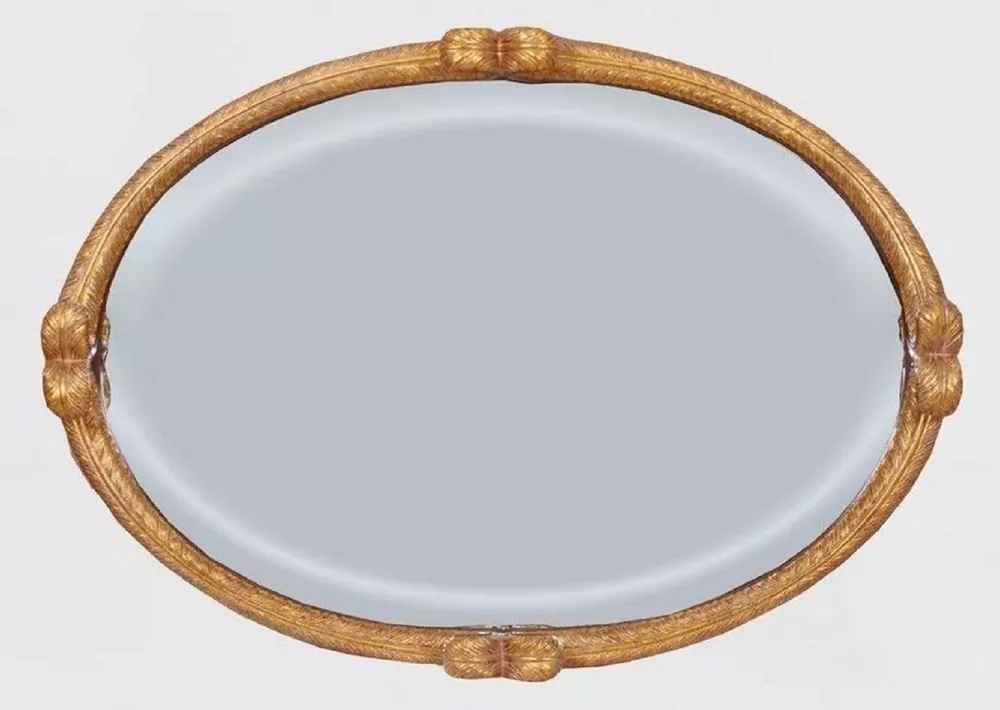 Casa Padrino specchio da parete barocco di lusso oro antico / marrone scuro - Specchio ovale in stile barocco - Specchio da armadio barocco - Mobili di lusso in stile barocco - Mobili barocchi Jetzt Bestellen