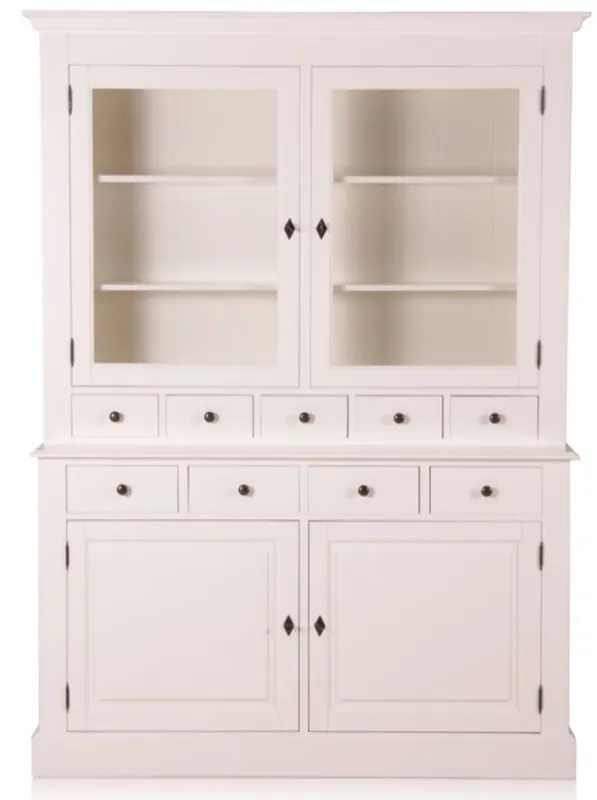 Casa Padrino Mueble de pared estilo country blanco antiguo 155 x 46 x h 280 cm - muebles de estilo rural Schnäppchen