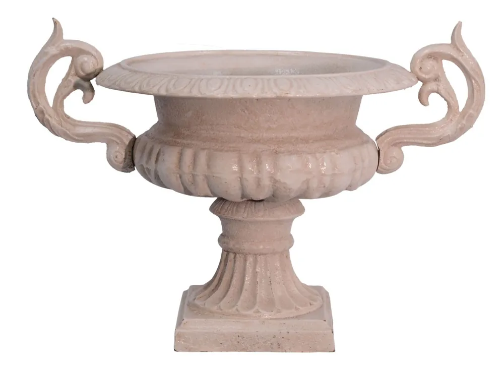 Casa Padrino Antique Style Garden Jardinera Antique White Cast Metal - Flower Pot Plant Pot Bestseller