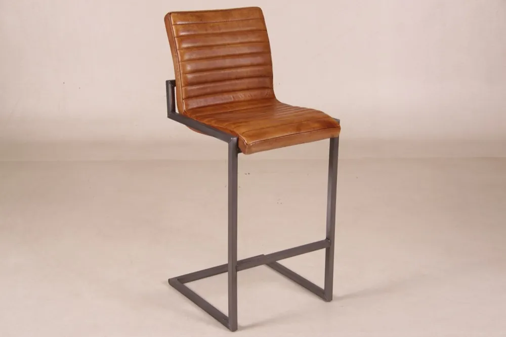 Wochenendangebot Casa Padrino Designer Bar Chair Brown - Taburetes - Furniture Restaurant Hotel