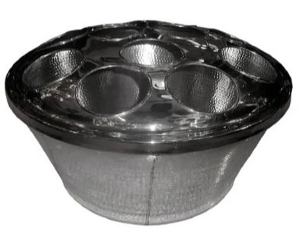 Enfriador de vino Barroco Casa Padrino para 11 botellas de plata - latón - decoración de hotel de titular de vino Top-Seller