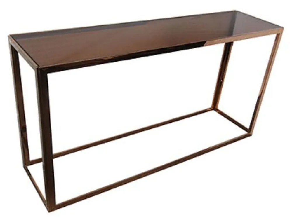 Casa Padrino consola de lujo oro rosa / negro 150 x 40 x H. 78 cm - Muebles de Salón Meistverkauft