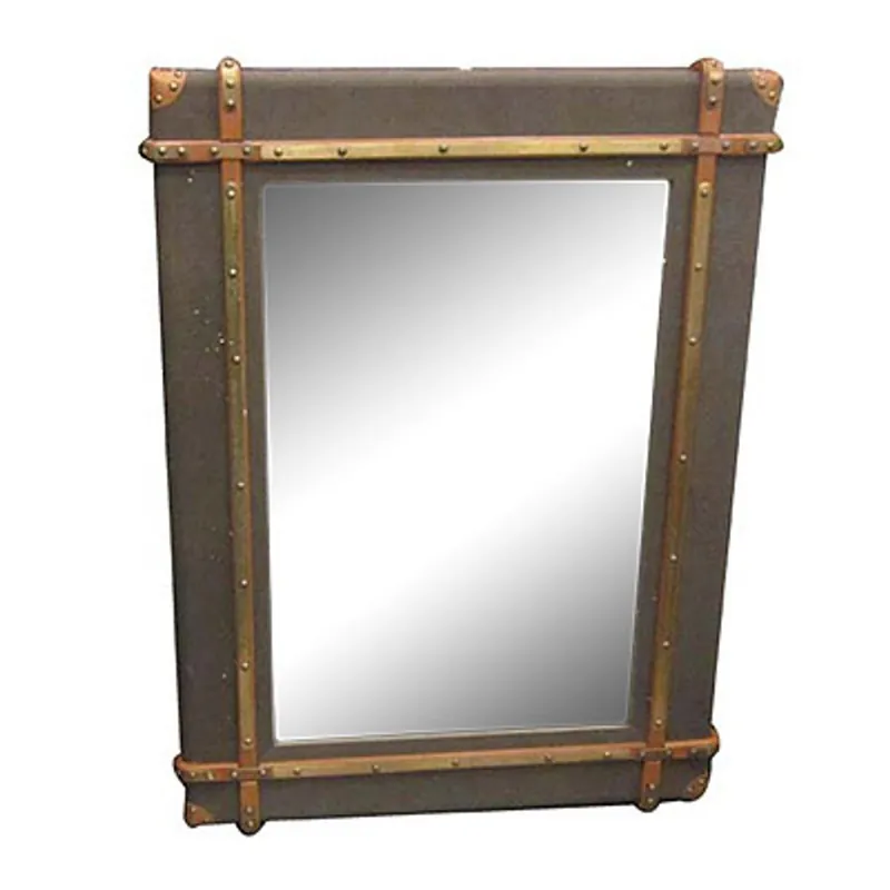 Casa Padrino Luxury Art - Espejo de pared Deco Verde Oliva 90 x H. 120 cm - Colección Luxury Neue Kollektion