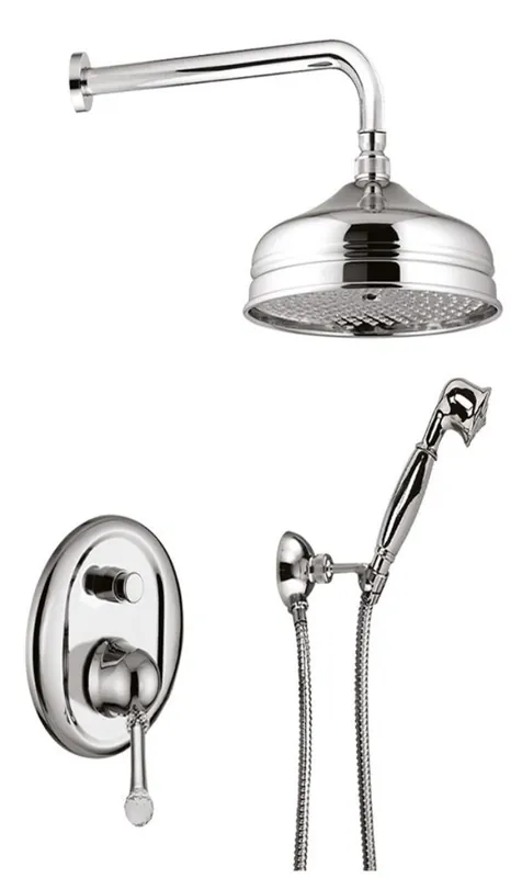 Begrenztes Angebot Juego de ducha y baño de lujo con cristal de Swarovski plata - Calidad de Lujo