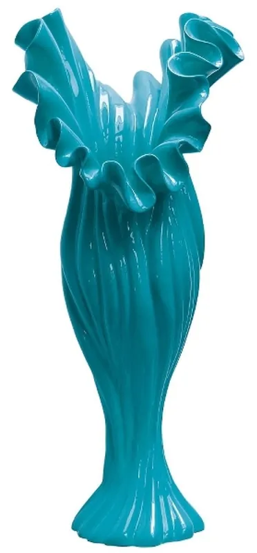 Preiswert Casa Padrino florero de diseño azul B. 33 cm de altura 81 cm - Dekovase
