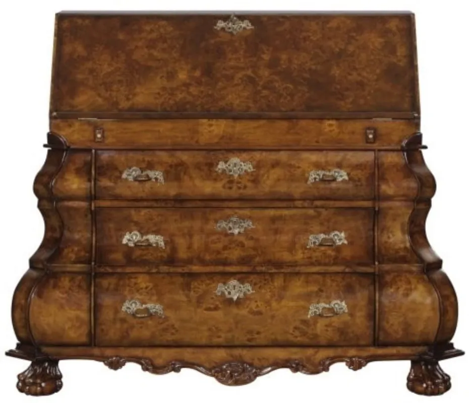 Casa Padrino Tocador de Escritura Art Nouveau de Lujo de con 18 Cajones Marrón / Plata 100 x 53 x H. 120 cm - Calidad de Lujo Jetzt Bestellen