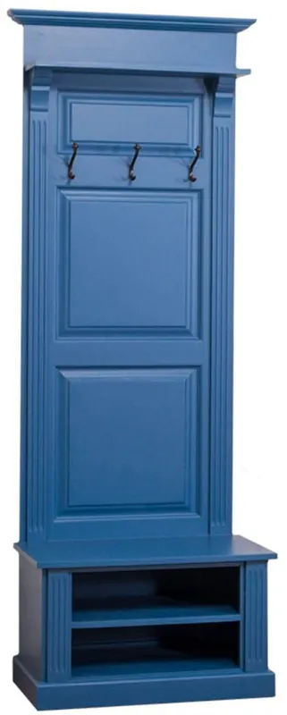 Casa Padrino armario de estilo rural azul 79 x 41 x H. 210 cm - Armario de Estilo Rural Geprüft