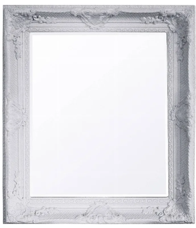 Espejo de pared barroco Casa Padrino Blanco Altura 47 cm, ancho 37 cm - antigüedad - hecho a mano Markenware