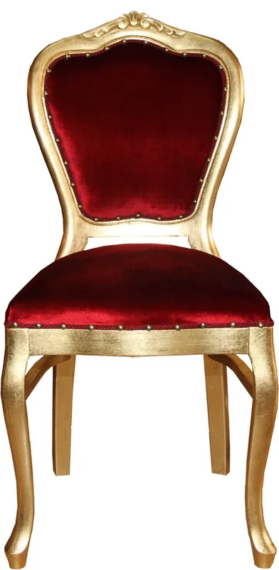 Preis Gesenkt Silla de comedor barroca de lujo Casa Padrino negro / oro - Luxury Quality