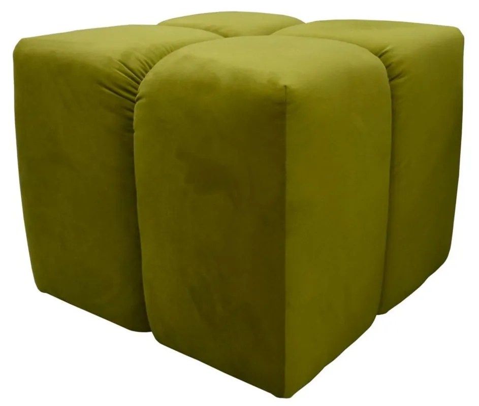 Casa Padrino Taburete de Lujo Verde 60 x 60 x H. 50 cm - Mobiliario de Sala de Estar Top-Preis
