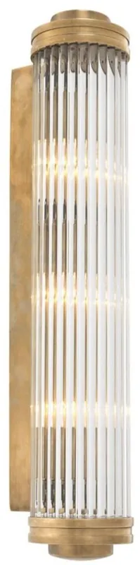 Angebot Casa Padrino aplique de pared / lámpara de pared latón vintage 11 x 14 x H. 60 cm - Colección de Lujo