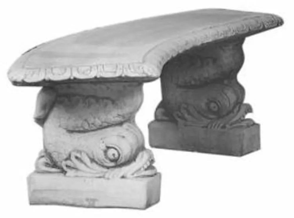 Online Kaufen Casa Padrino banco de jardín gris 140 x H. 45 cm - Banco de Hormigón Curvo Estilo Oriental
