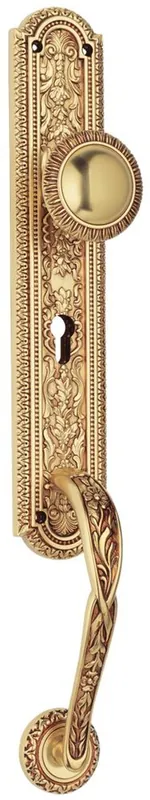 Casa Padrino conjunto de manija de puerta Art Nouveau oro francés 7 x H. 50,5 cm - Calidad de Lujo Beliebt