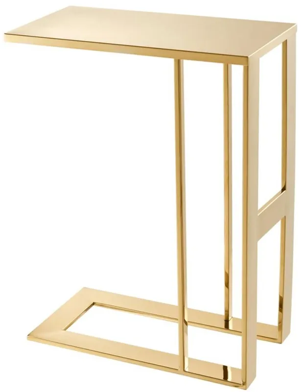 Casa Padrino mesa auxiliar de acero inoxidable de diseño de lujo oro 45 x 23 x H. 60 cm - Muebles de Diseño Solange Der Vorrat Reicht