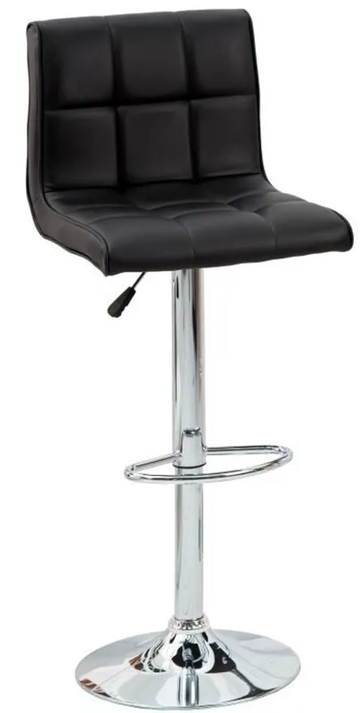 Super-Preis Casa Padrino Designer Barstool Faux Leather Black - Taburetes de bar - Furniture Restaurant Hotel