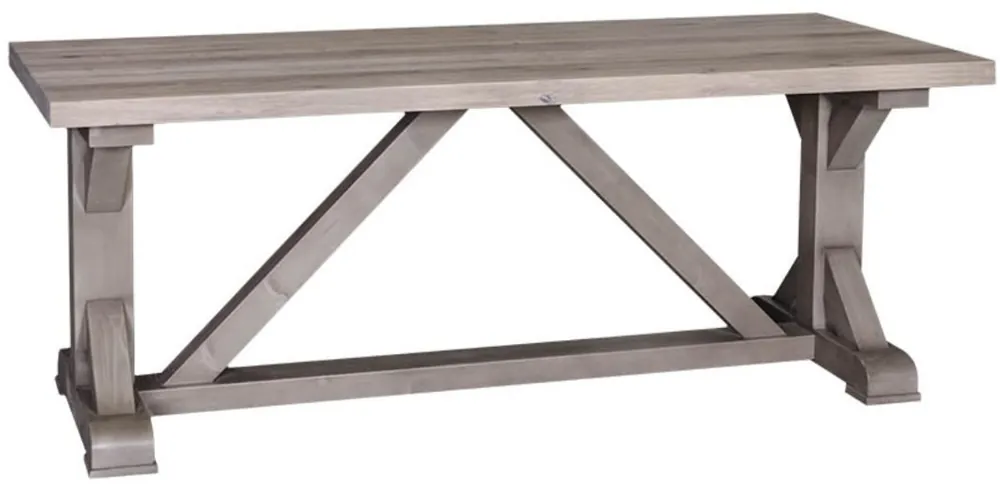 Bestpreis Casa Padrino mesa de comedor estilo rural natural / gris 210 x 90 x H. 78 cm - Mesa de Cocina de Madera Maciza en Estilo Rural