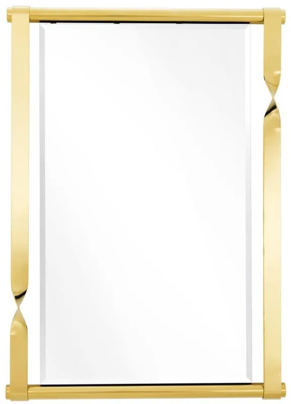 Casa Padrino espejo de pared / espejo de acero inoxidable oro 95 x 9 x H. 134 cm - Muebles de Diseño Neu