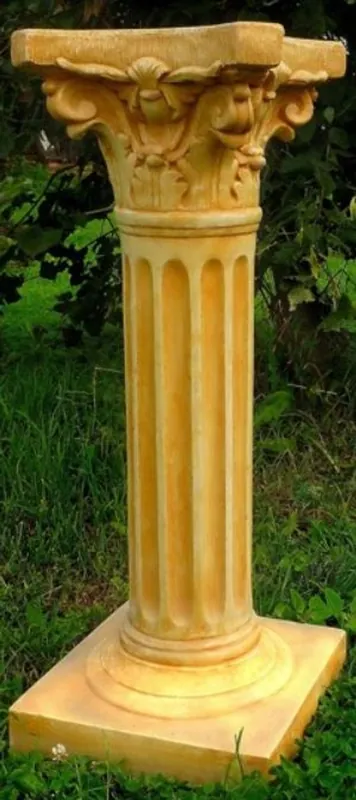 Sonderangebot Casa Padrino columna / columna de flores barroco 29 x 29 x H. 74 cm - Magnífico pilar de jardín de estilo barroco