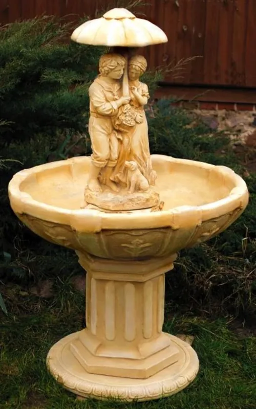 Günstig Casa Padrino Art Nouveau Fuente / Fuente de Jardín Ø 95 x H. 137 cm - Fuente de Decoración de Jardín Barroco y Art Nouveau