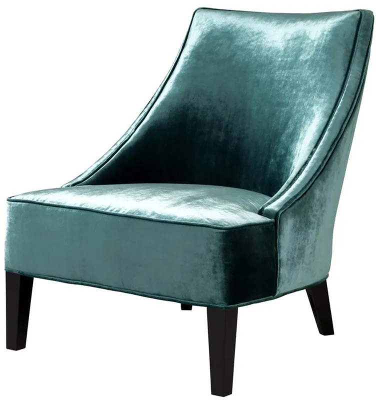 Jetzt Bestellen Casa Padrino Sillón de Lujo Verde Egeo / Negro 70 x 88 x H. 85 cm - Muebles para Hoteles