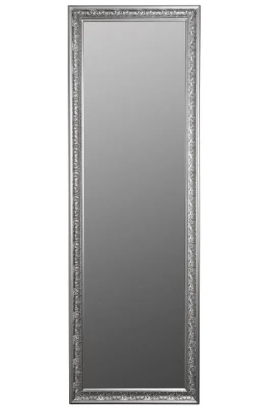 Zertifiziert Casa Padrino espejo de pared barroco plata 62 x H. 187 cm - Espejo Hecho a Mano en Estilo Barroco