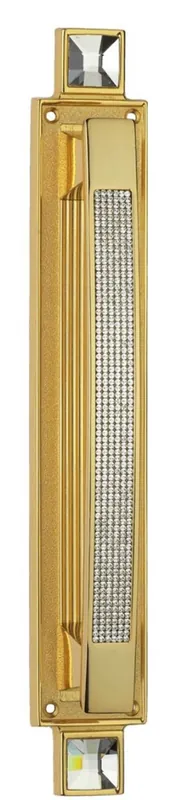 Casa Padrino Conjunto de Manija de la Puerta de Lujo con Cristal Swarovski Oro 6 x H. 38 cm - Accesorios para Hoteles Geprüft
