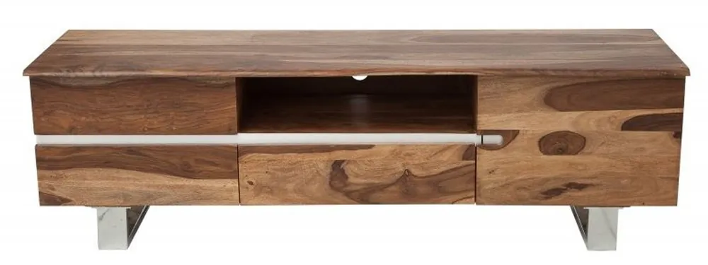 Casa Padrino Designer TV Cabinet Nature W.160cm x H.50cm x D.45cm - Aparador - Aparador - Madera maciza hecha a mano! Neu Im Sortiment