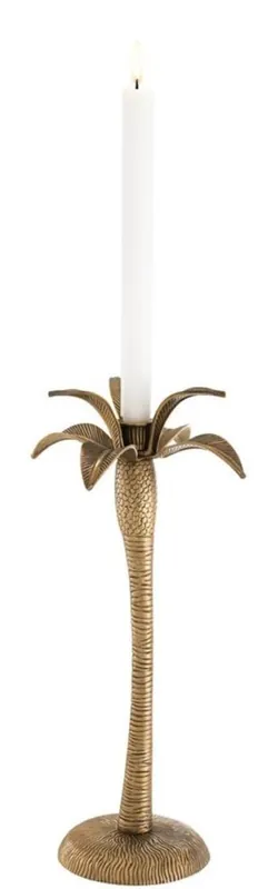 Meistverkauft Casa Padrino candelabro de lujo latón vintage Ø 20 x H. 42 cm - Candelabro de Latón con Diseño de Palmera