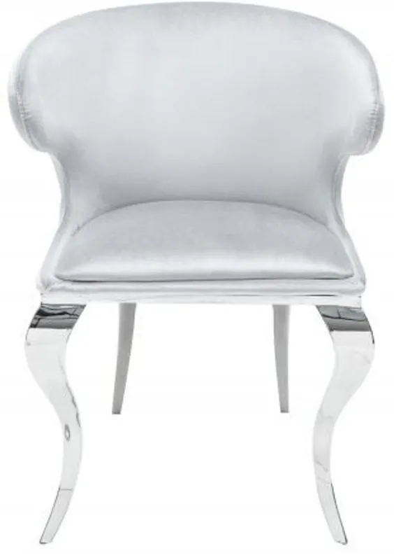 Bestpreis Casa Padrino silla de comedor de diseño terciopelo / gris 61 x 60 x H.79 cm - Muebles de comedor