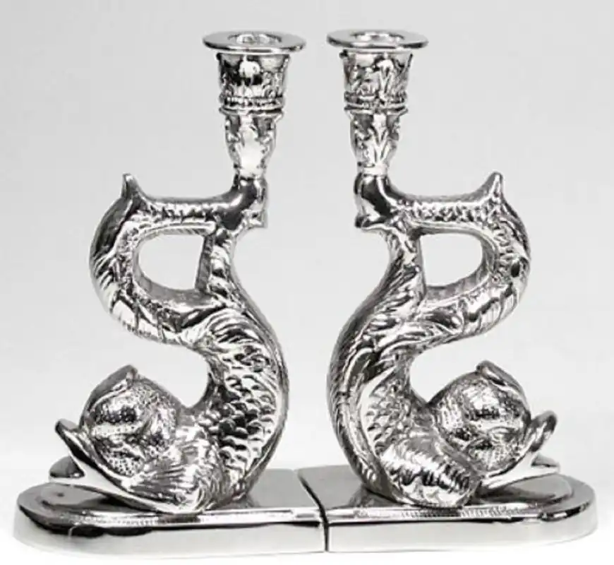 Garantierte Lieferung Casa Padrino conjunto de candelabro de lujo plata 12 x 8 x H. 20 cm - Accesorios de Decoración de Hoteles y Restaurantes