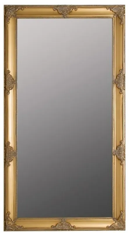 Casa Padrino Espejo de Pared Barroco Oro 72 x H. 132 cm - Espejo Barroco con Marco de Madera y Hermosas Decoraciones Markenprodukt