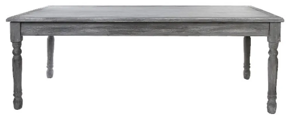 Geprüft Casa Padrino Mesa de Cocina de Estilo Campestre Gris Antiguo / Blanco Antiguo 210 x 110 x H. 80 cm - Mesa de Cocina de Estilo Campestre Hecha a Mano