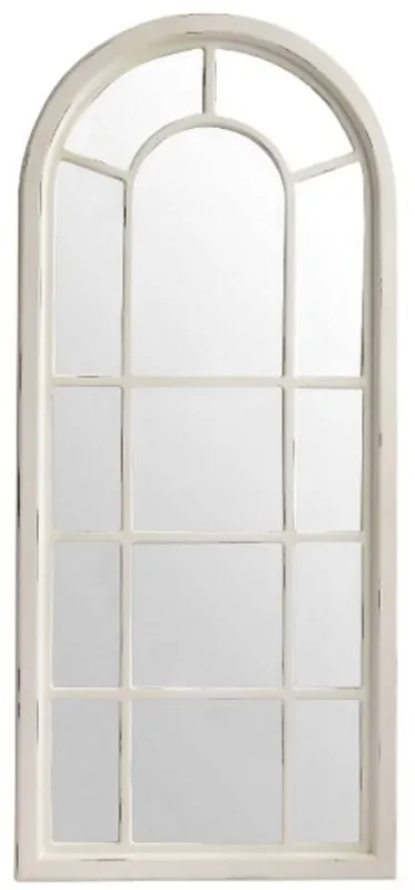 Casa Padrino espejo de estilo campestre blanco antiguo 70 x 4 x H. 160 cm - Espejo de Pared Hecho a Mano con un Aspecto Shabby Chic Aktuell