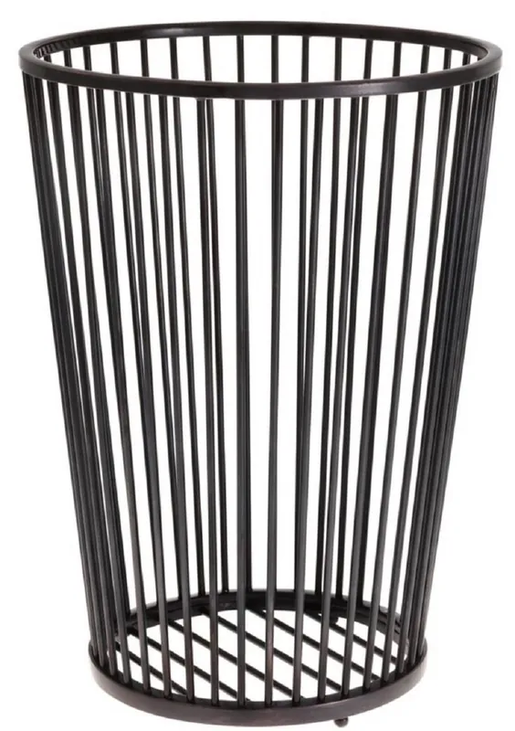 Sonderaktion Casa Padrino cesta de ropa de lujo de acero inoxidable bronce Ø 30 x H. 40,5 cm - Accesorios de Baño de Lujo