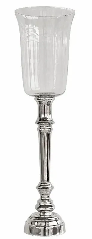 Top-Preis Casa Padrino portavela de lujo plata Ø 13 x H. 69 cm - Accesorios para Hoteles y Restaurantes