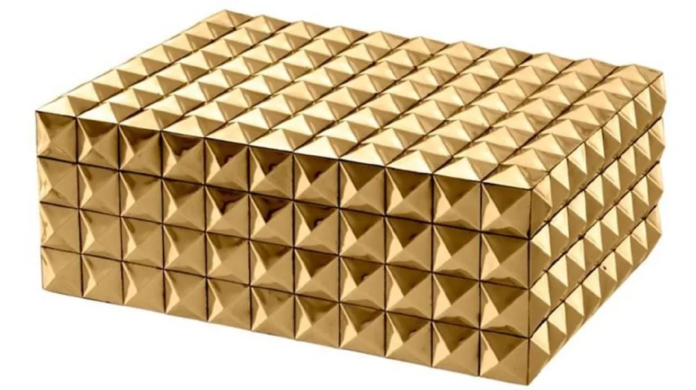 Sofort Bestellen Casa Padrino ataúd de joyería / caja de joya de lujo con tapa oro 28 x 21 x H. 10 cm - Accesorios de Lujo