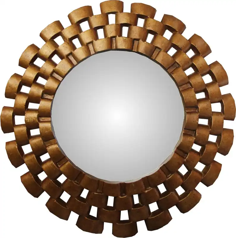 Geprüft Casa Padrino Espejo de pared barroco redondo oro antiguo diámetro 78 cm - Aspecto antiguo