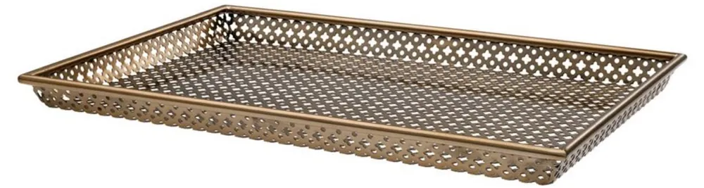 Casa Padrino bandeja de servir de lujo latón antiguo 52 x 35 x H. 3,5 cm - Accesorios Gastronómicos Wochenendangebot