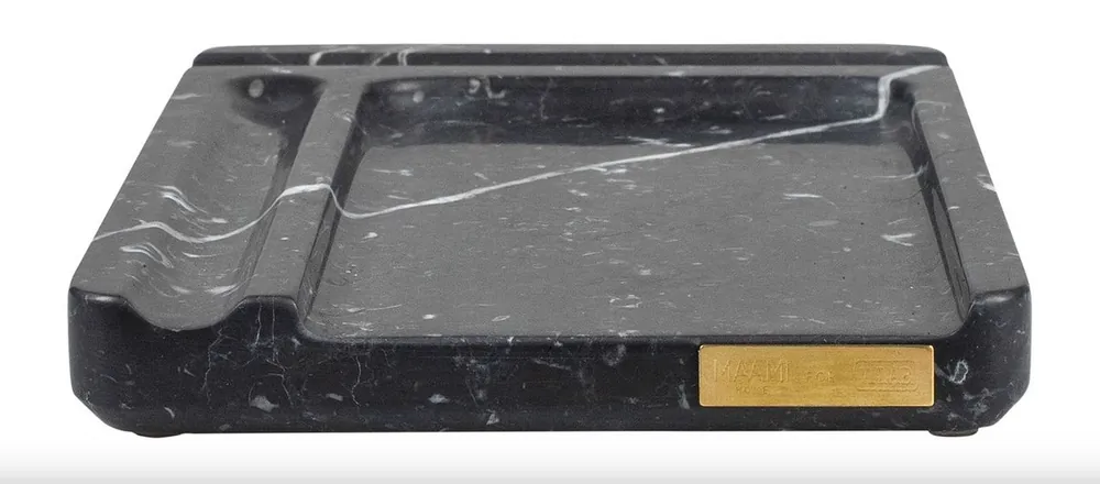 Meistverkauft Teléfono de mármol, bolígrafo y bloc de notas de lujo Casa Padrino, negro - Colección Luxury