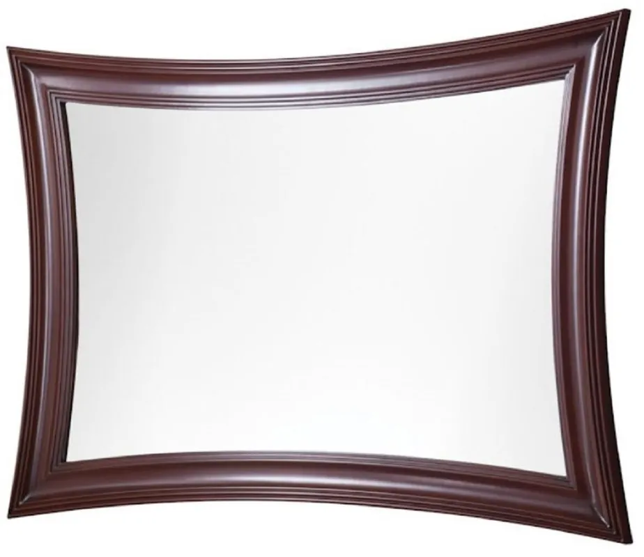 Casa Padrino Espejo de Pared de Lujo Marrón Oscuro 85 x 2,5 x 120 cm - Espejo con Marco de Madera Maciza - Accesorios de Decoración de la Sala de Estar Bestpreis